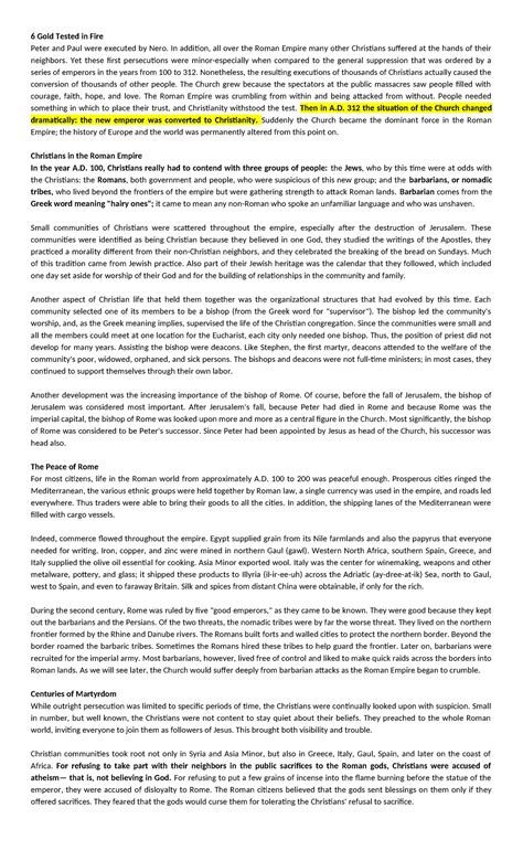 C6 - Lecture Notes: The Rise of Christianity and Early Persecutions ...