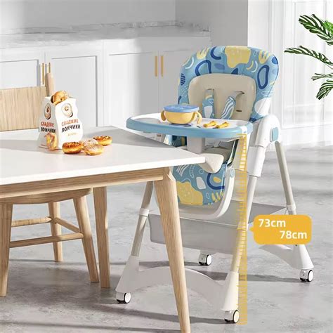 2 in 1 high chair with removable feeding tray | storage | luxury | adj ...