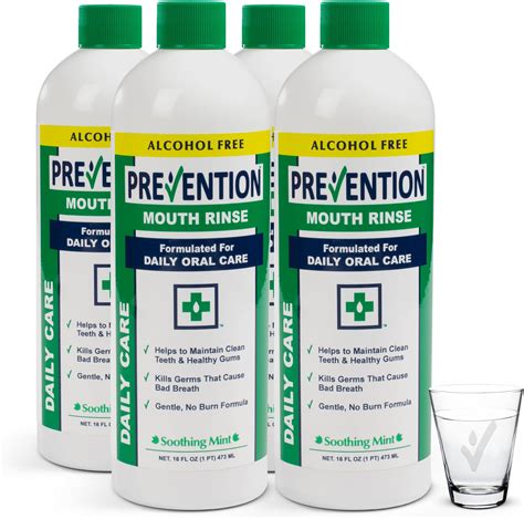 Amazon.com : Prevention Mouth Sore Rinse with Hydrogen Peroxide, Canker ... - One For All