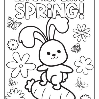 spring colouring pages free printable pdf - Chart Printable