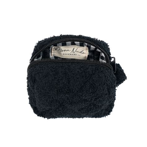 Space - Keychain Bag - Moon Nude | Teddy texture zip pouch