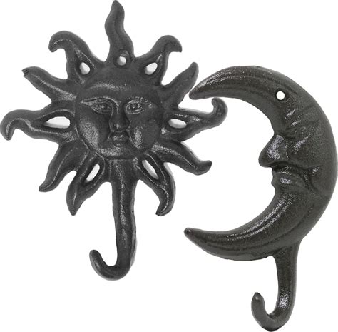 Cast Iron Hook, 2Pcs Heavy Duty Vintage Cast Iron Hooks with Screws ...