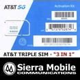10x AT&T 5G TRIPLE SIM CARD "3 IN 1" NANO 4G 5G LTE ATT • LOT 10 • USPS ...