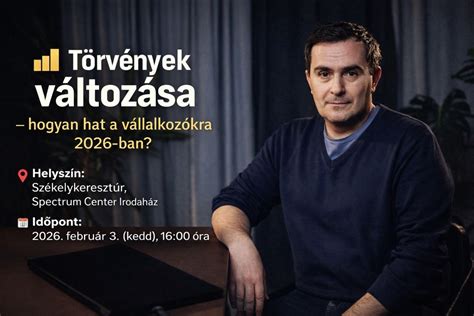 📊 Törvények változása – hogyan hat a vállalkozókra 2026-ban?, Spectrum ...