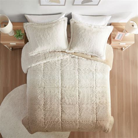 fengshu Édredon à poils longs Ombre - Wayfair Canada