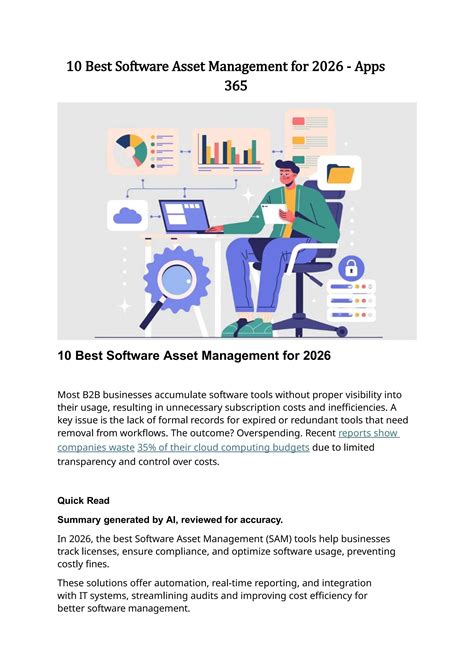 10 Best Software Asset Management for 2026 - Apps 365 | PPTX