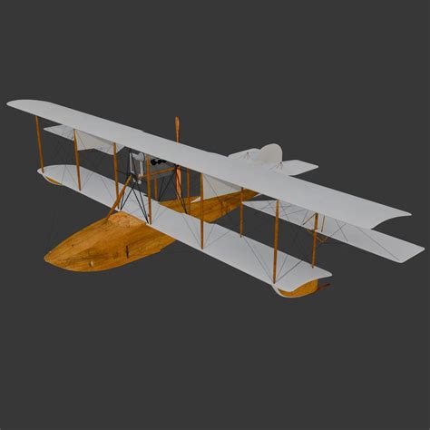 Curtiss Naval Biplane | Historical Planes 3D Models models | BlenderKit