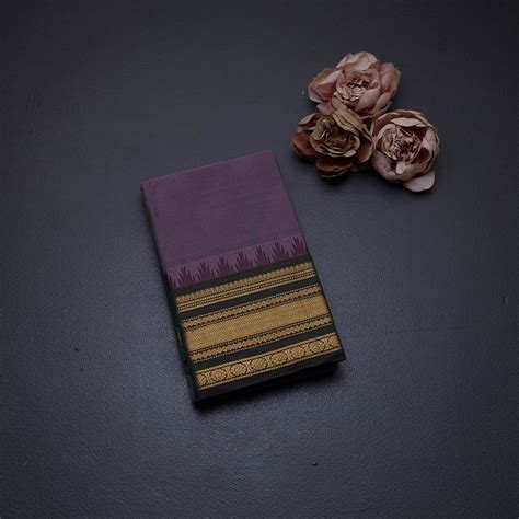 Chettinad Cotton Shot Colour Plain Saree With Zari Border Without ...