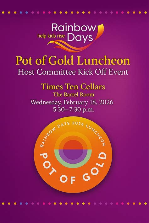 Pot of Gold Luncheon Host Committee Kick Off Event , 6324 Prospect Ave ...