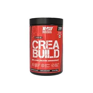 Rawsome Pharm CREA BUILD Pure Micronised Creatine Monohydrate – 300 g I ...