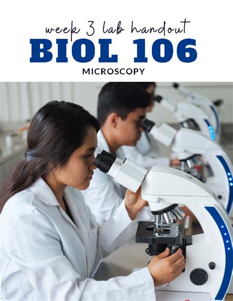 BIOL 106 Lab 3: Microscopy Techniques and Measurements - Studocu