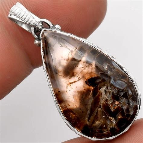 Natural Tube Agate - Turkish 925 Sterling Silver Pendant Jewelry P-1082 ...
