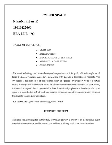 CYBER SPACE IN IT LAW: A CASE STUDY ANALYSIS (CYBER 101) - Studocu