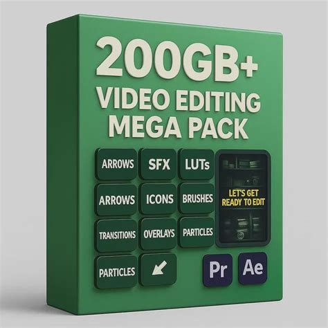 200GB+ Video Editing Bundle | LUT, Sound Effects, Templates for ...