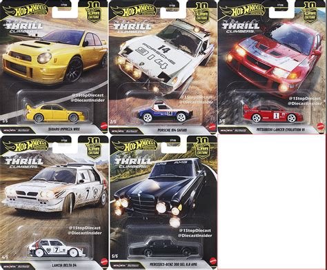 Hot Wheels Car Culture 2026 Thrill Climbers Complete Set of 5 - FPY86 ...
