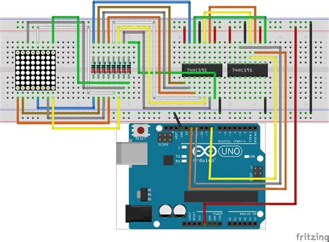 Dot Matrix LED Display Using Arduino Uno R3 : 6 Steps - Instructables