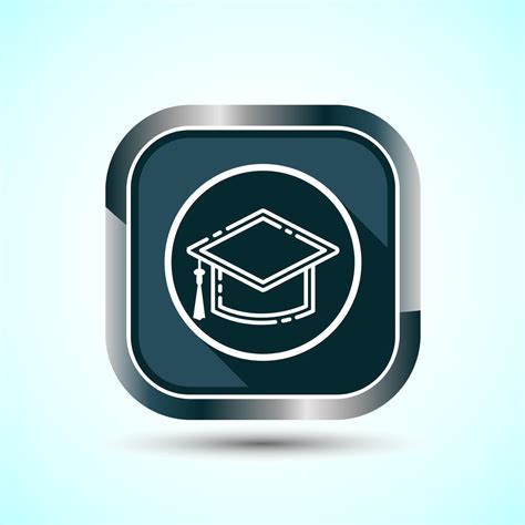 Graduation Hat Icon Design Illustration, Academic Cap Icon For Apps and ...