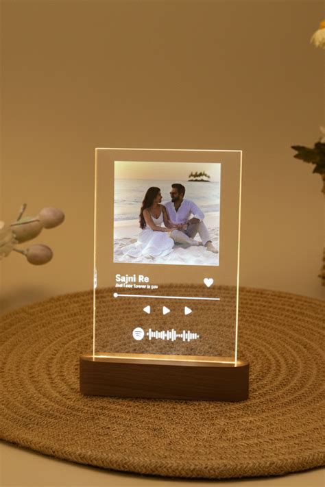 Personalized Spotify Acrylic LED Night Lamp | Custom Song Plaque with ...