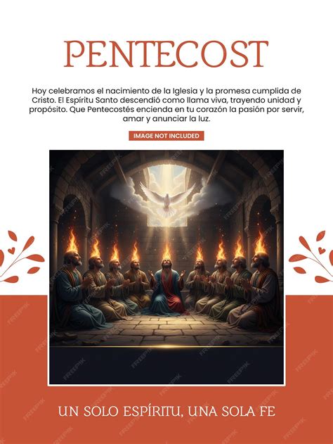 Pentecost descent of the holy spirit | Premium AI-generated PSD