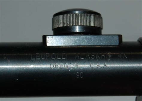 Vintage Leupold Alaskan 4x Gloss Rifle Scope w/ Duplex Reticle & Rings ...