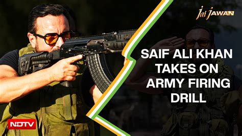 'That was tiring': Saif Ali Khan takes on an army firing drill