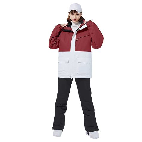Baqcunre Womens Coats, Womens Ski Jackets and Pants Set Insulated ...