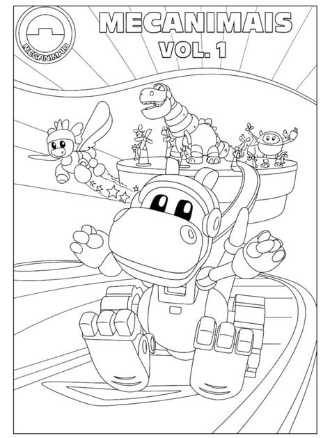 Desenhos de Mecanimais Para Crianças de 1 Ano para Colorir e Imprimir ...