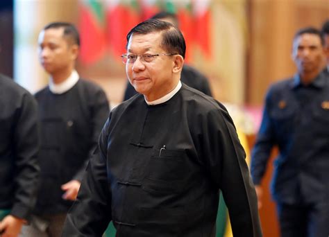 Min Aung Hlaing elected Myanmar president after military rule - president of myanmar