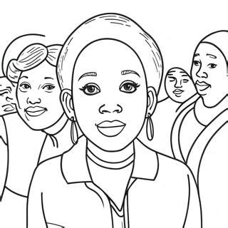 Black People Coloring Page (65812-52904)