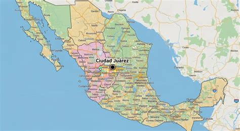Mapa de Ciudad Juárez: Colonias, Puentes, Frontera y Ubicación