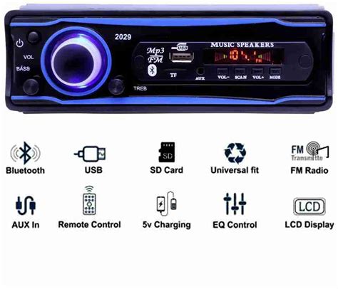 house of common Universal BLUETOOTH/USB/SD/AUX/FM/MP3 -GG147 Car Stereo ...