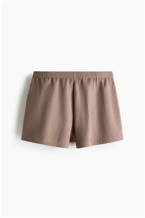 Women's Dark beige Jersey pull-on shorts | H&M IN
