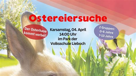 Ostereiersuchen in Lieboch, Volksschule Lieboch, Graz, 4 April 2026 ...
