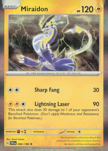 Miraidon Rare SV01: Scarlet & Violet Base Set 080/198 NM | eBay
