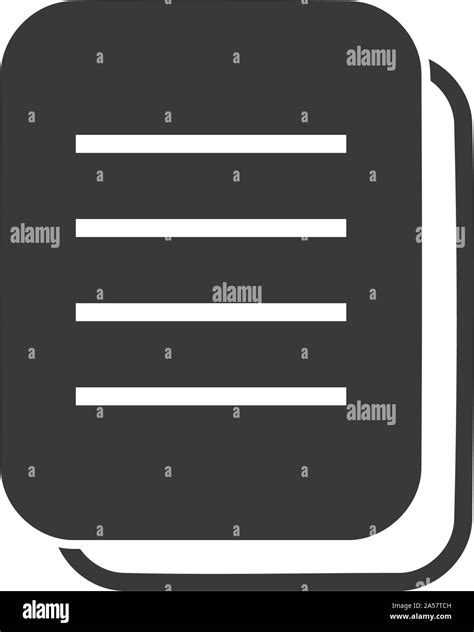 Paper documents icon sheet Black and White Stock Photos & Images - Alamy