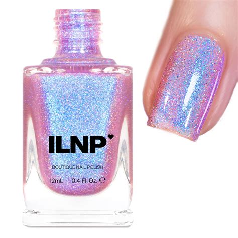 Amazon.com : ILNP Flower Child - Pink Holographic Nail Polish, Blue ...