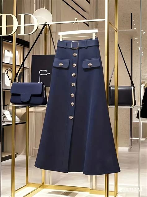 Button A-Line Skirt | Savana | Bestsellers