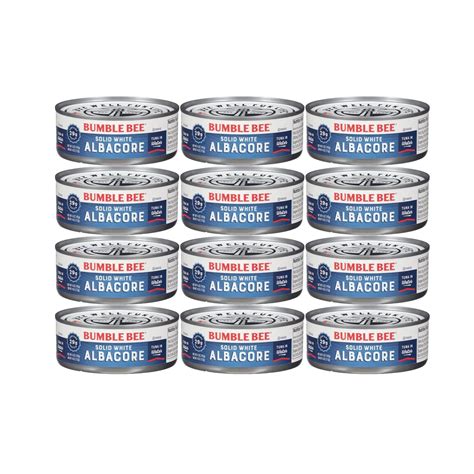 Bumble Bee Solid White Albacore Canned Tuna Fish in Water - Wild Caught ...