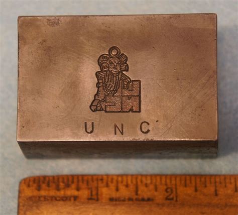 Vintage UNIVERSITY NORTH CAROLINA UNC Rameses Mascot Charm STAMPING DIE ...