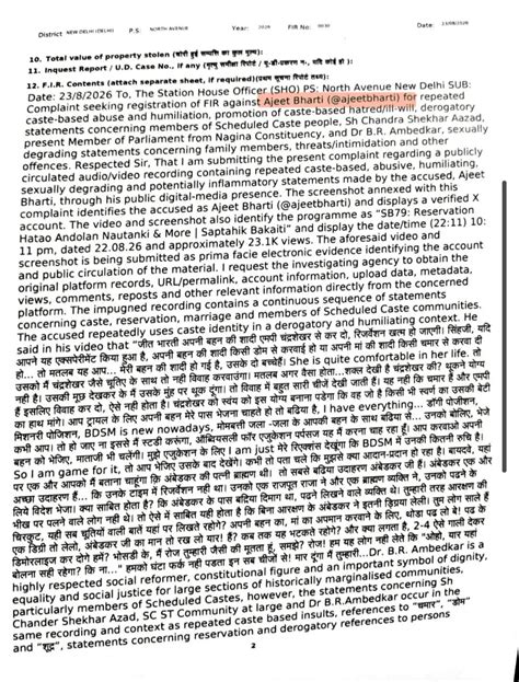 'I stand by my response': Ajeet Bharti reacts to SC/ST Act FIR over ...