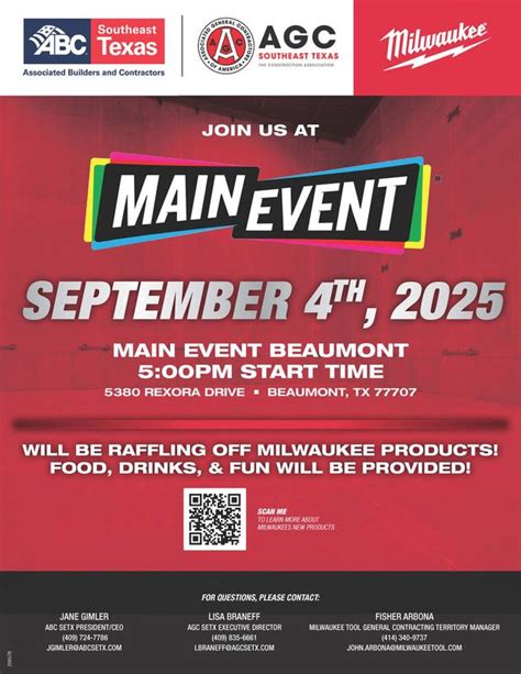 AGC & ABC Joint Member Mixer - Hosted by Milwaukee Tool & Main Event ...