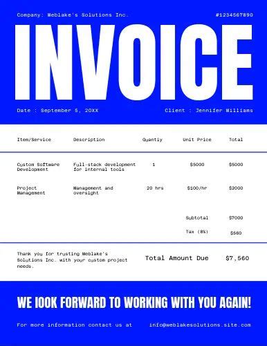 Invoice design