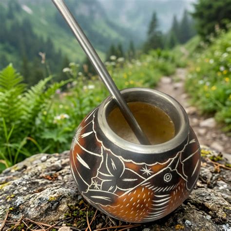 Mate Gourd and Bombilla Set, Cup and Straw to drink yerba mate 160ml ...