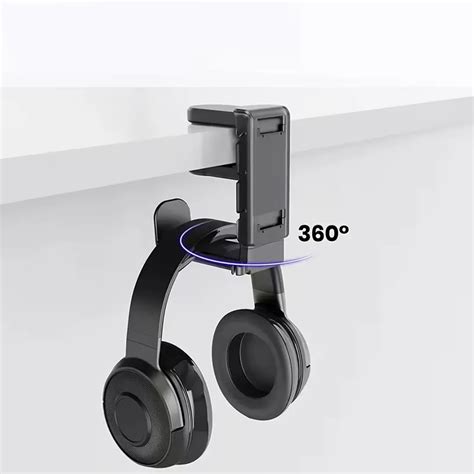 2-in-1 Headphone and Hands-Free Stand that Mounts to a Table