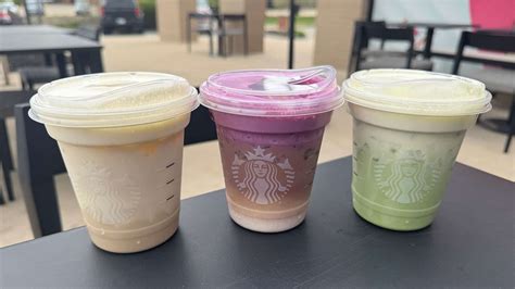 Starbucks' 3 new iced flavors: Mango Cream Chai, Mango Cream Matcha, Ube Coconut Macchiato — We ...