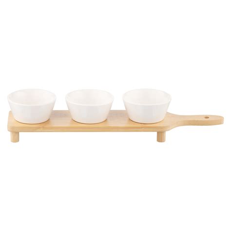 Saucer set with tray ARDESTO Midori, 3pcs, 110ml, new bone china ...