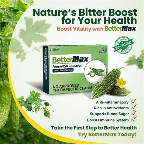 Ampalaya 500mg Capsules (30s) – Blood Sugar Support, Heart & Cholesterol Health | Shopee Philippines