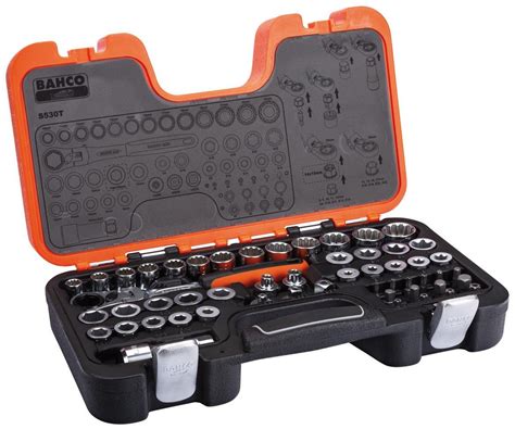 BAHCO S530T PASS THROUGH SOCKET SET 53PC | Halfords UK