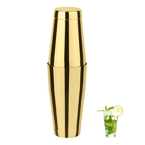 COCTELERA BOSTON 2 PIEZAS DE 850 ML Y 550 ML / 18 OZ Y 28 OZ DORADO ICHIMATSU | Falabella Perú