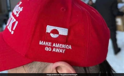 Pro-Greenland protesters mock Trump's MAGA with 'Make America Go Away' caps
